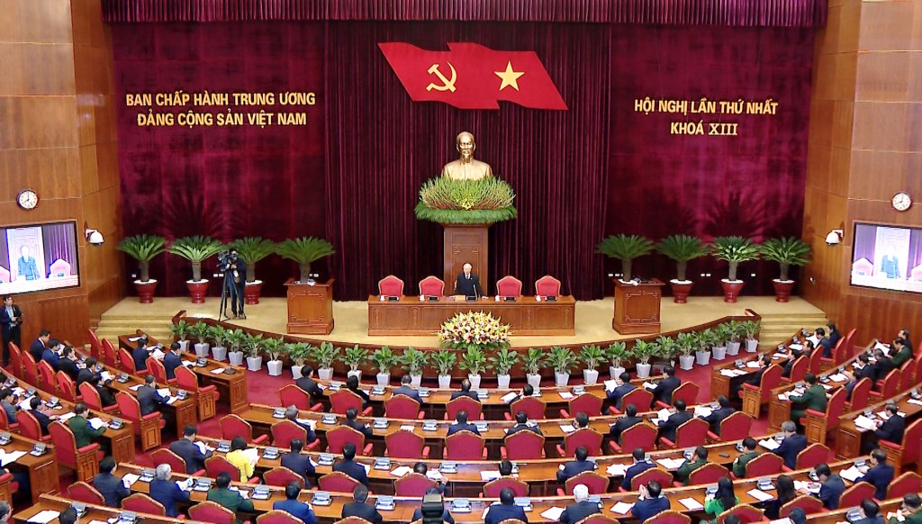 Hình ảnh Hội nghị lần thứ nhất Ban Chấp hành Trung ương khóa XIII Hình ảnh Hội nghị lần thứ nhất Ban Chấp hành Trung ương khóa XIII