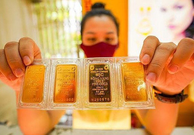 Giá vàng SJC giảm trong sáng 6/1 - Ảnh minh họa.