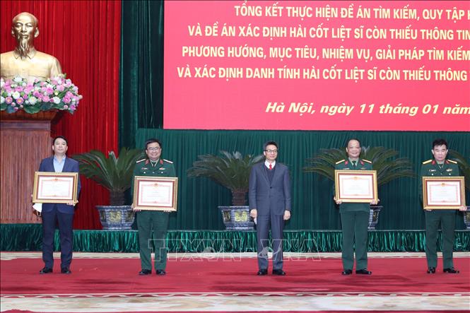 Phát huy sáng kiến trong thu thập thông tin, xác định danh tính hài cốt liệt sĩ Chú thích ảnh