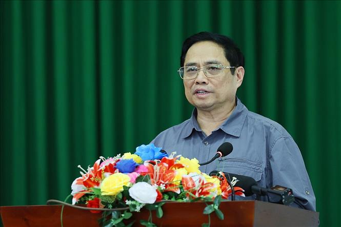 Thủ tướng Phạm Minh Chính thăm, chúc Tết tại tỉnh Vĩnh Long Chú thích ảnh
