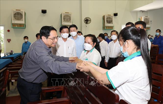 Thủ tướng Phạm Minh Chính thăm, chúc Tết tại tỉnh Vĩnh Long Chú thích ảnh