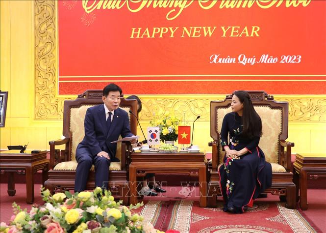 Chủ tịch Quốc hội Hàn Quốc thăm, làm việc tại Ninh Bình Chú thích ảnh