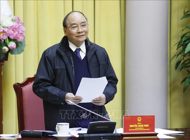 Chủ tịch nước làm việc với lãnh đạo và các nhà khoa học, chuyên gia kinh tế Chú thích ảnh