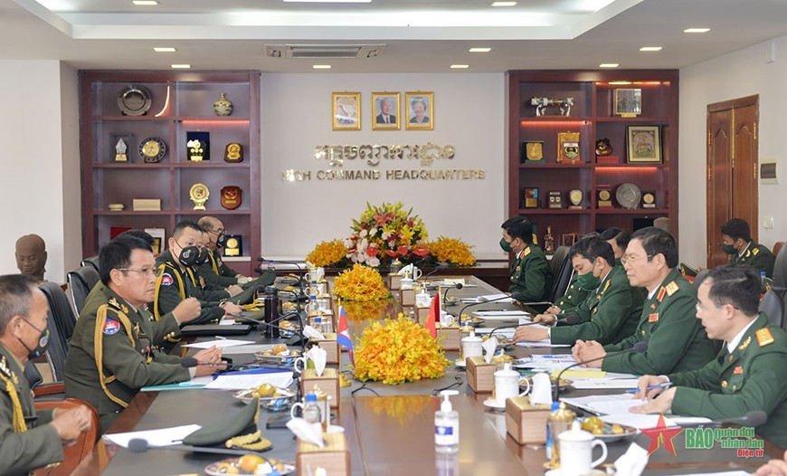 Đoàn đại biểu cấp cao QĐND Việt Nam thăm chính thức Campuchia Đoàn đại biểu cấp cao QĐND Việt Nam thăm chính thức Campuchia