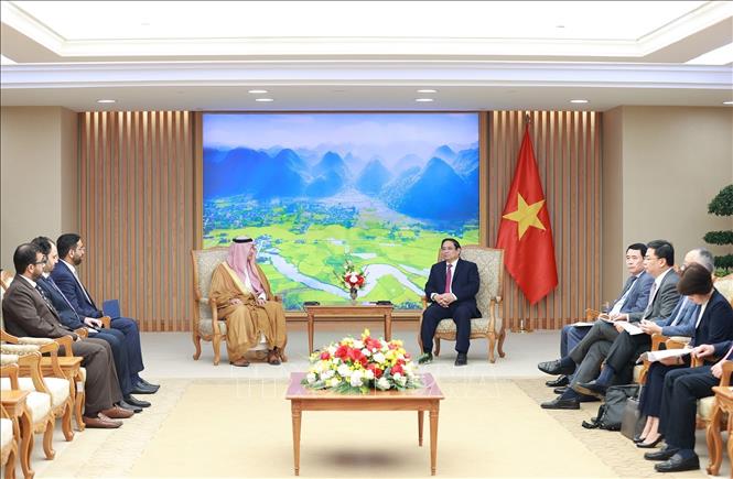 Thủ tướng Phạm Minh Chính tiếp Đại sứ Saudi Arabia tại Việt Nam Chú thích ảnh