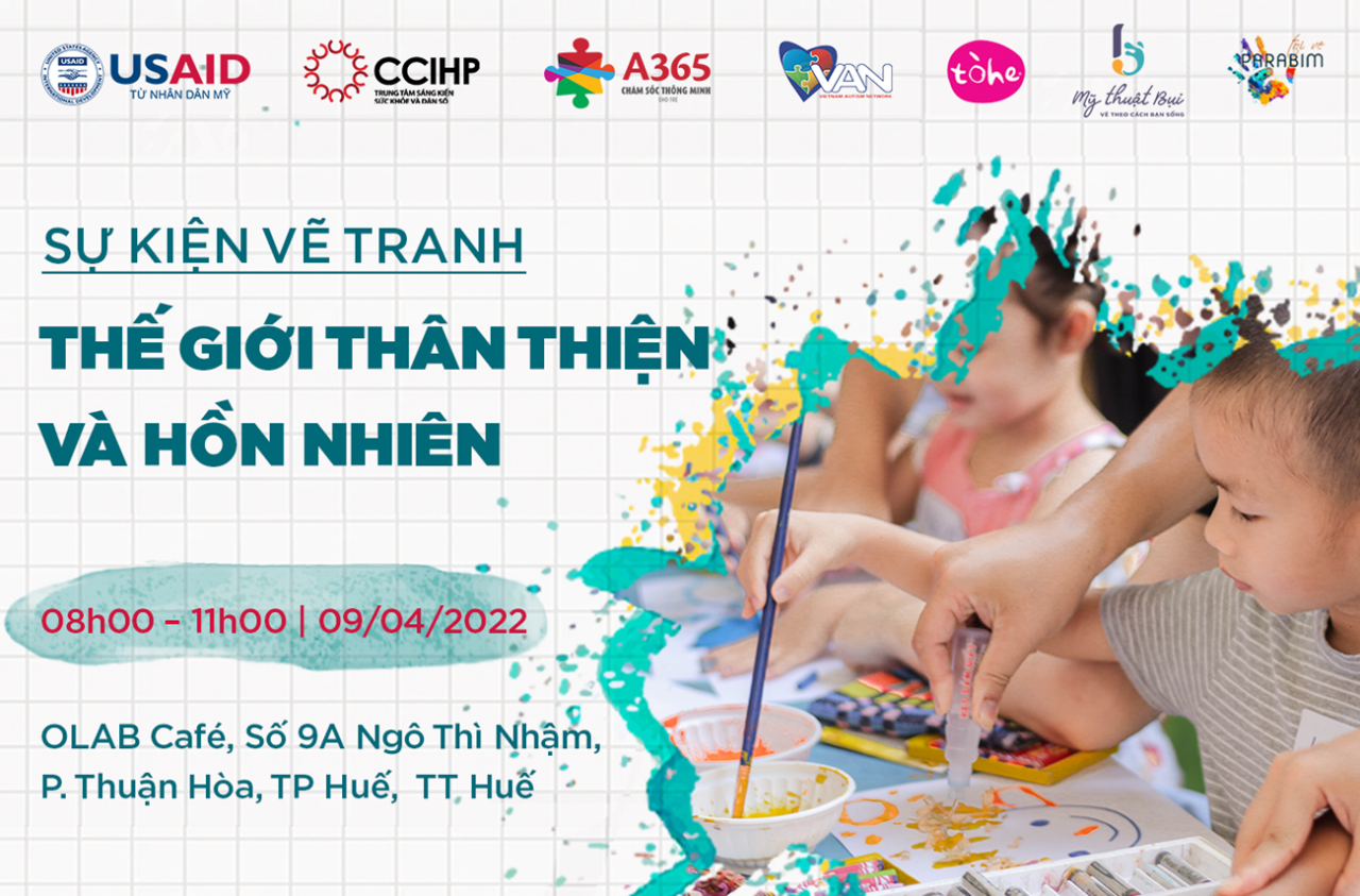 Chương trình lớp vẽ “Thế giới thân thiện và hồn nhiên” tại Huế