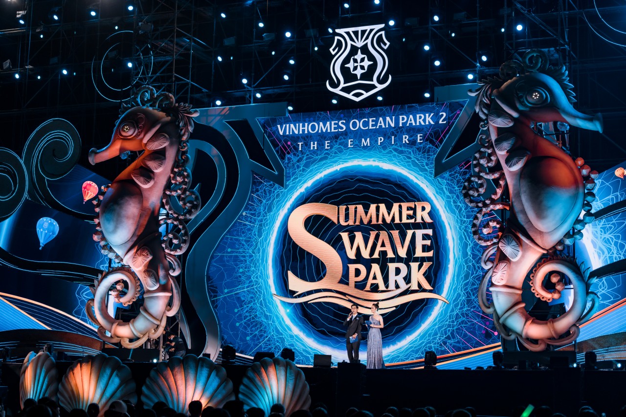 Mãn nhãn với màn ra mắt rực rỡ của Tổ hợp biển tạo sóng tại Vinhomes Ocean Park 2 – The Empire Mãn nhãn với màn ra mắt rực rỡ của Tổ hợp biển tạo sóng tại Vinhomes Ocean Park 2 – The Empire