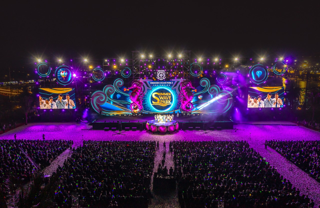 Mãn nhãn với màn ra mắt rực rỡ của Tổ hợp biển tạo sóng tại Vinhomes Ocean Park 2 – The Empire Mãn nhãn với màn ra mắt rực rỡ của Tổ hợp biển tạo sóng tại Vinhomes Ocean Park 2 – The Empire