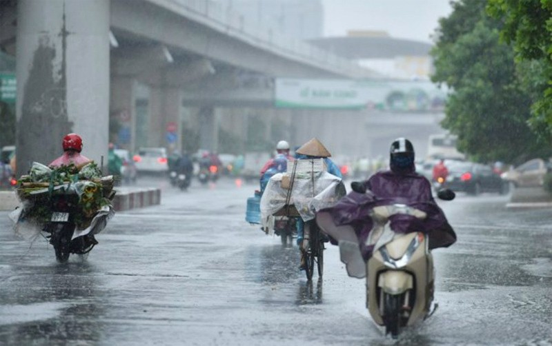 Hà Nội có mưa dông rải rác - Ảnh minh họa. Hà Nội có mưa dông rải rác - Ảnh minh họa.