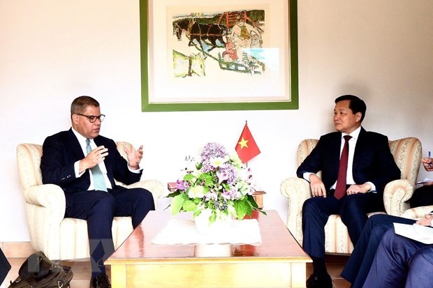 Hoạt động của Phó Thủ tướng Lê Minh Khái trong thời gian tham dự WEF lần thứ 52 tại Davos, Thụy Sỹ. (Nguồn: TTXVN) Hoạt động của Phó Thủ tướng Lê Minh Khái trong thời gian tham dự WEF lần thứ 52 tại Davos, Thụy Sỹ. (Nguồn: TTXVN)