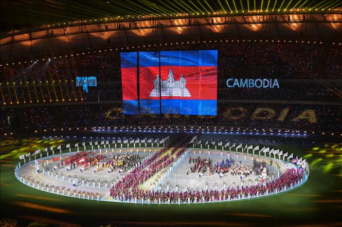 Những hình ảnh đẹp mắt tại Lễ khai mạc SEA Games 32 Chú thích ảnh