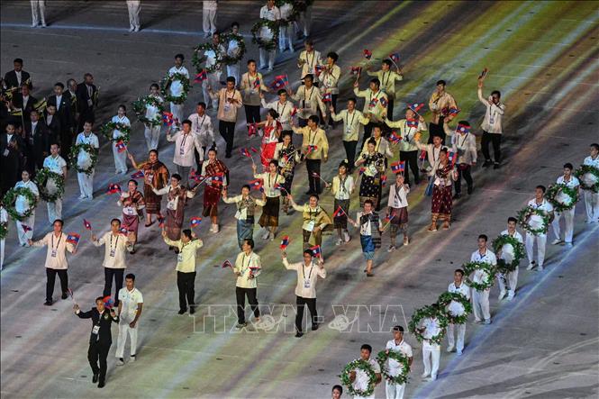 Những hình ảnh đẹp mắt tại Lễ khai mạc SEA Games 32 Chú thích ảnh
