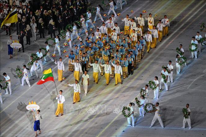 Những hình ảnh đẹp mắt tại Lễ khai mạc SEA Games 32 Chú thích ảnh