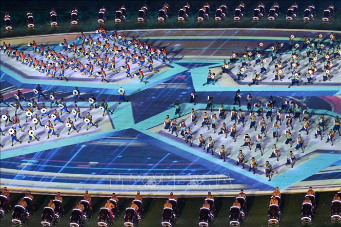 Những hình ảnh đẹp mắt tại Lễ khai mạc SEA Games 32 Chú thích ảnh
