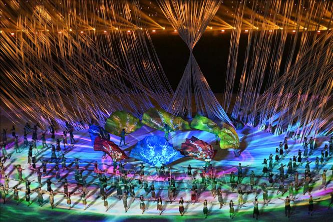 Những hình ảnh đẹp mắt tại Lễ khai mạc SEA Games 32 Chú thích ảnh