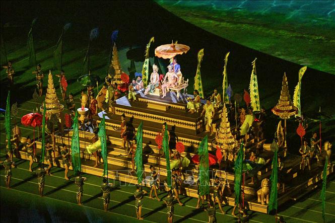 Những hình ảnh đẹp mắt tại Lễ khai mạc SEA Games 32 Chú thích ảnh