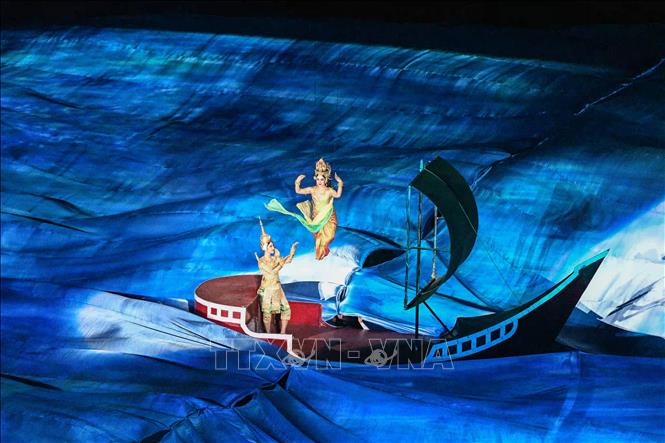 Những hình ảnh đẹp mắt tại Lễ khai mạc SEA Games 32 Chú thích ảnh
