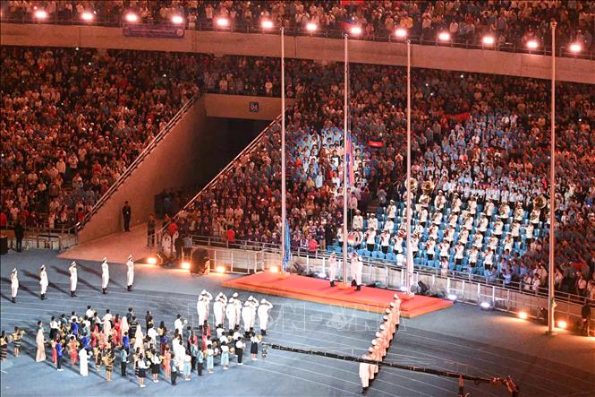 Những hình ảnh đẹp mắt tại Lễ khai mạc SEA Games 32 Chú thích ảnh