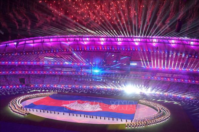 Những hình ảnh đẹp mắt tại Lễ khai mạc SEA Games 32 Chú thích ảnh