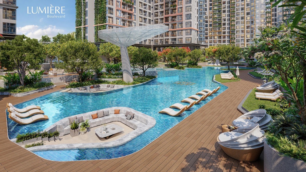 Hồ bơi phi thuyền vượt chuẩn Olympic tại LUMIÈRE Boulevard (Vinhomes Grand Park) Hồ bơi phi thuyền vượt chuẩn Olympic tại LUMIÈRE Boulevard (Vinhomes Grand Park)