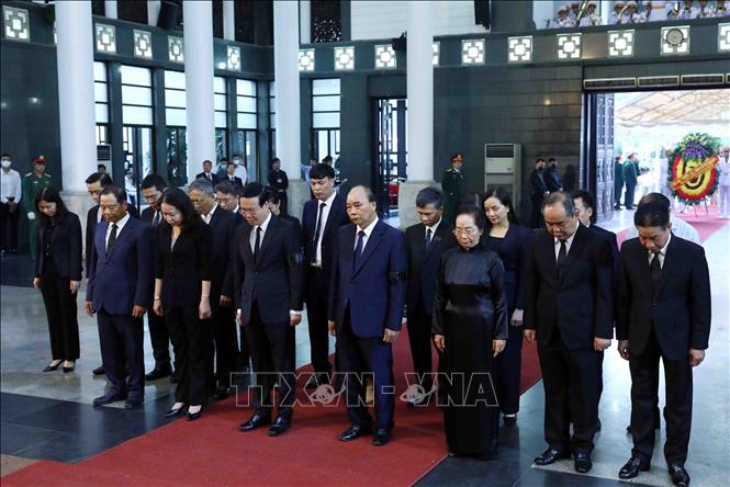 Tổ chức trọng thể Lễ tang nguyên Phó Thủ tướng Chính phủ Vũ Khoan Chú thích ảnh