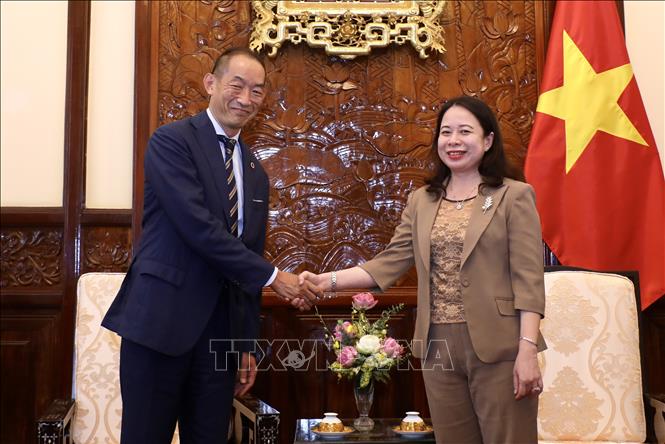 Phó Chủ tịch nước tiếp Giám đốc WHO khu vực Tây Thái Bình Dương Chú thích ảnh