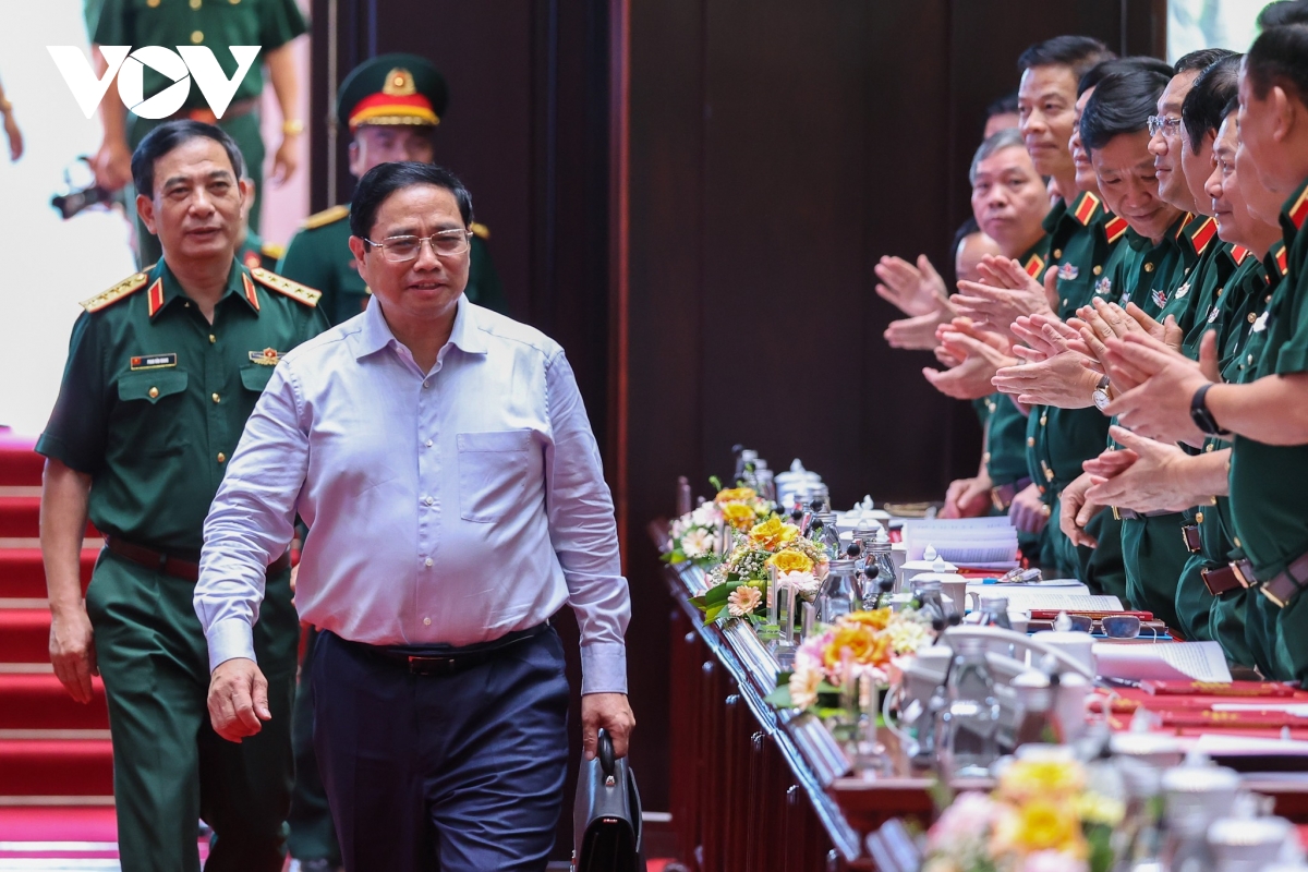 thu tuong pham minh chinh du va phat bieu tai hoi nghi quan chinh toan quan hinh anh 1