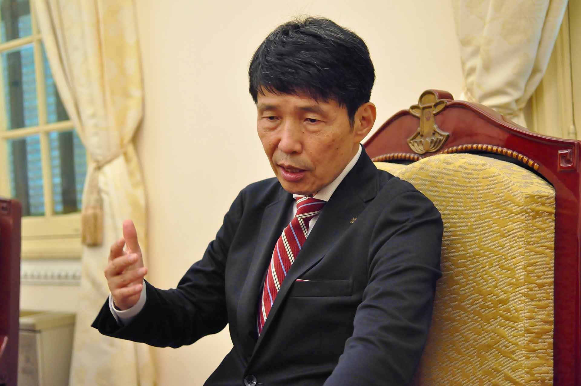 Thống đốc tỉnh Gunma Yamamoto Ichita. (Ảnh: Duy Quang) Thống đốc tỉnh Gunma Yamamoto Ichita. (Ảnh: Duy Quang)