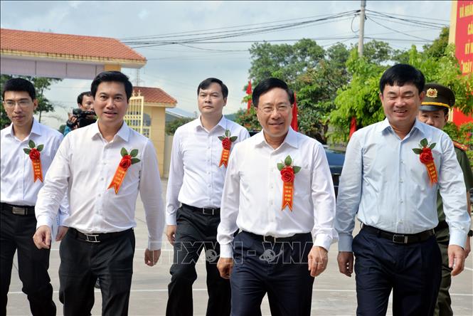 Phó Thủ tướng Phạm Bình Minh dự Ngày hội toàn dân bảo vệ an ninh Tổ quốc Chú thích ảnh