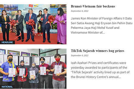 Báo Brunei đưa đậm nét chuyến thăm của Bộ trưởng Ngoại giao Bùi Thanh Sơn Báo Brunei đưa đậm nét chuyến thăm của Bộ trưởng Ngoại giao Bùi Thanh Sơn
