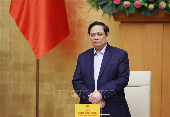 Thủ tướng chủ trì Hội nghị đánh giá sự phối hợp giữa Chính phủ và Tổng Liên đoàn Lao động Việt Nam Chú thích ảnh