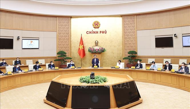 Thủ tướng chủ trì Hội nghị đánh giá sự phối hợp giữa Chính phủ và Tổng Liên đoàn Lao động Việt Nam Chú thích ảnh