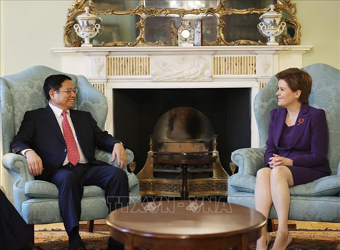 Thủ tướng Phạm Minh Chính đánh giá cao tiềm năng phát triển quan hệ giữa Việt Nam và Scotland Chú thích ảnh