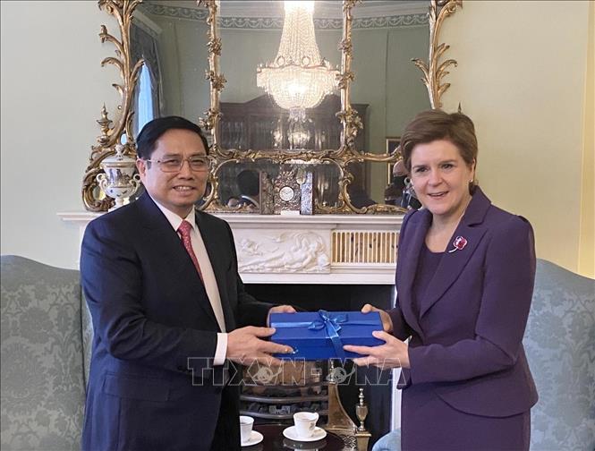 Thủ tướng Phạm Minh Chính đánh giá cao tiềm năng phát triển quan hệ giữa Việt Nam và Scotland Chú thích ảnh