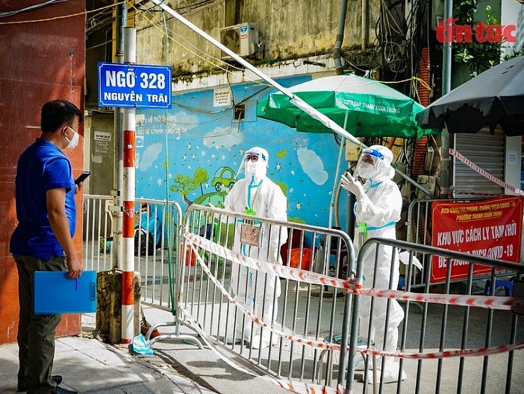 Hà Nội nâng cấp độ dịch nhiều khu vực, một phường chuyển màu đỏ Hà Nội nâng cấp độ dịch nhiều khu vực, một phường chuyển màu đỏ