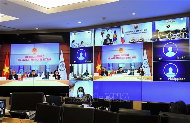 Việt Nam chủ trì cuộc họp trực tuyến Nhóm ASEAN + 3 của Liên minh Nghị viện Thế giới Chú thích ảnh