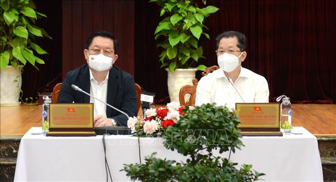 Trưởng ban Ban Tuyên giáo Trung ương làm việc với Thành ủy Đà Nẵng Chú thích ảnh