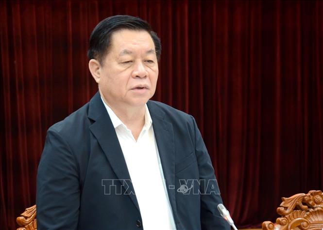 Trưởng ban Ban Tuyên giáo Trung ương làm việc với Thành ủy Đà Nẵng Chú thích ảnh