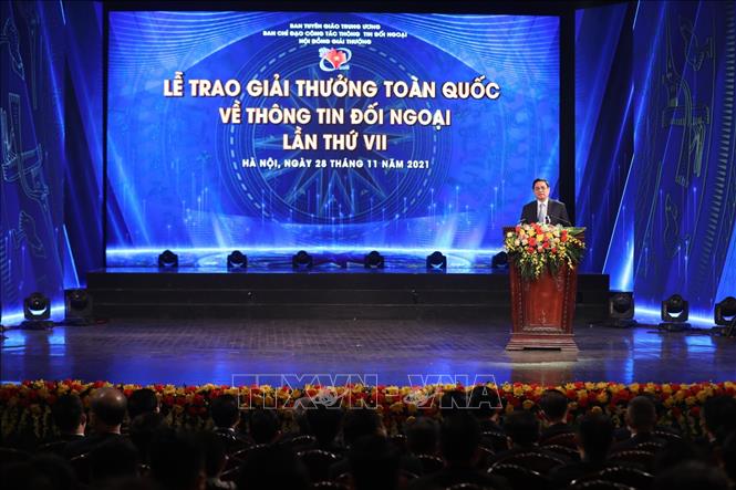 Toàn văn phát biểu của Thủ tướng tại Lễ trao Giải thưởng toàn quốc về thông tin đối ngoại Chú thích ảnh