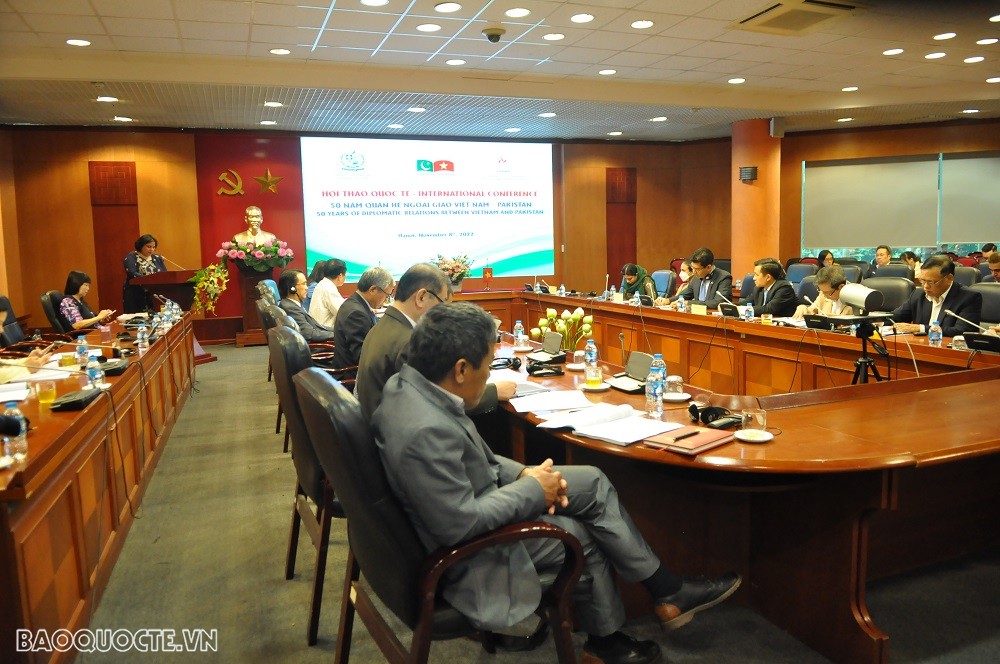 (11.08) Toàn cảnh buổi Hội thảo Quốc tế '50 năm quan hệ Việt Nam - Pakistan Việt Nam-Pakistan: Những người bạn tin cậy ở khu vực châu Á-Thái Bình Dương