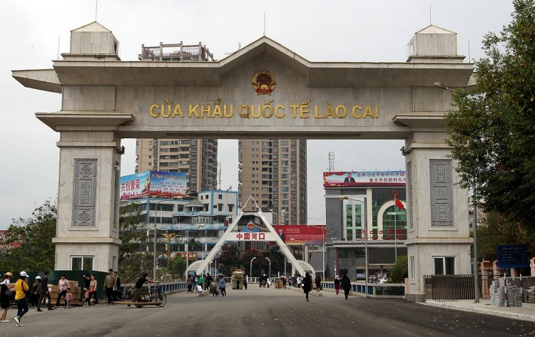 Cửa khẩu quốc tết Lào Cai. Ảnh tư liệu.
