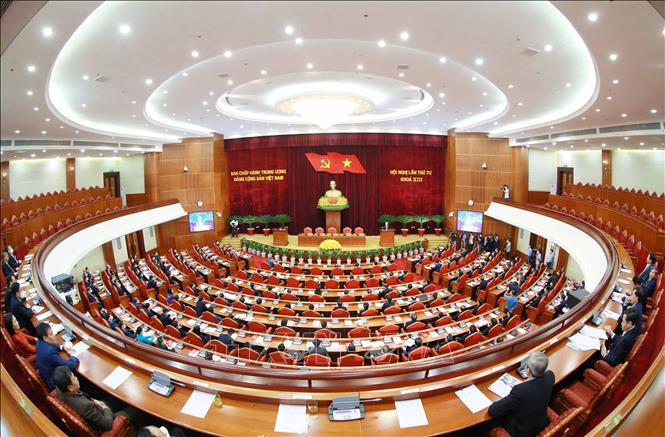Đẩy mạnh xây dựng, chỉnh đốn Đảng gắn với xây dựng hệ thống chính trị trong sạch, vững mạnh Chú thích ảnh