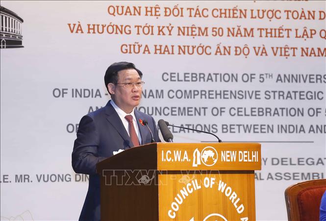 Lễ mít tinh kỷ niệm 5 năm quan hệ Đối tác chiến lược toàn diện Việt Nam - Ấn Độ Chú thích ảnh