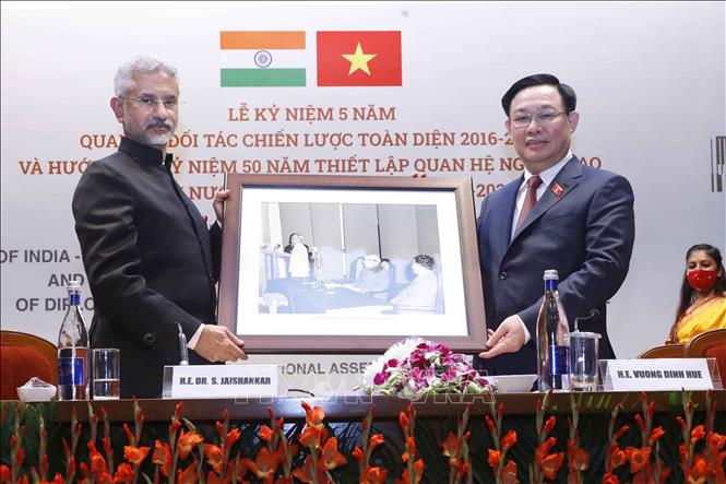 Lễ mít tinh kỷ niệm 5 năm quan hệ Đối tác chiến lược toàn diện Việt Nam - Ấn Độ Chú thích ảnh