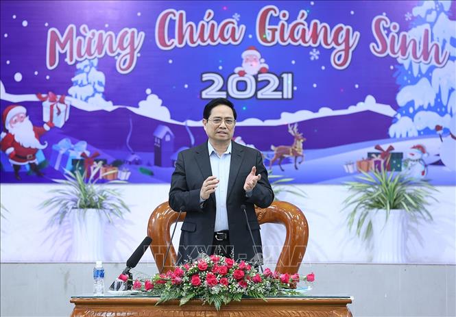 Thủ tướng chúc mừng Noel 2021 các chức sắc, đồng bào Công giáo tại Bà Rịa - Vũng Tàu Chú thích ảnh