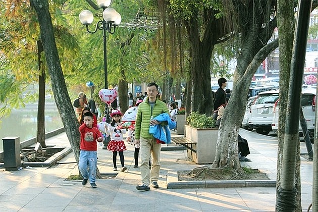 Hà Nội đêm và sáng trời rét, ngày nắng - Ảnh minh họa.