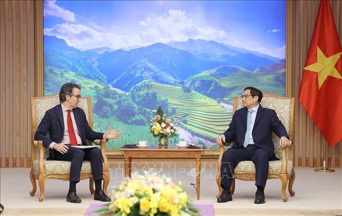 Thủ tướng tiếp Đại sứ, Trưởng Phái đoàn Liên minh Châu Âu tại Việt Nam Chú thích ảnh