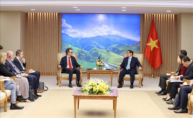 Thủ tướng tiếp Đại sứ, Trưởng Phái đoàn Liên minh Châu Âu tại Việt Nam Chú thích ảnh