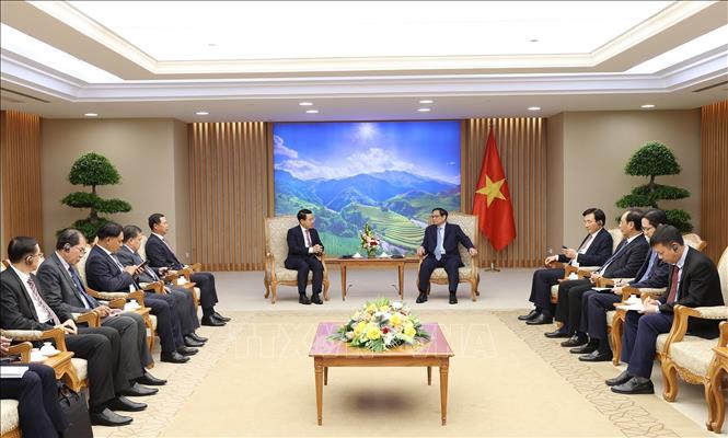 Thủ tướng Phạm Minh Chính tiếp Phó Thủ tướng, Bộ trưởng Ngoại giao Lào Chú thích ảnh