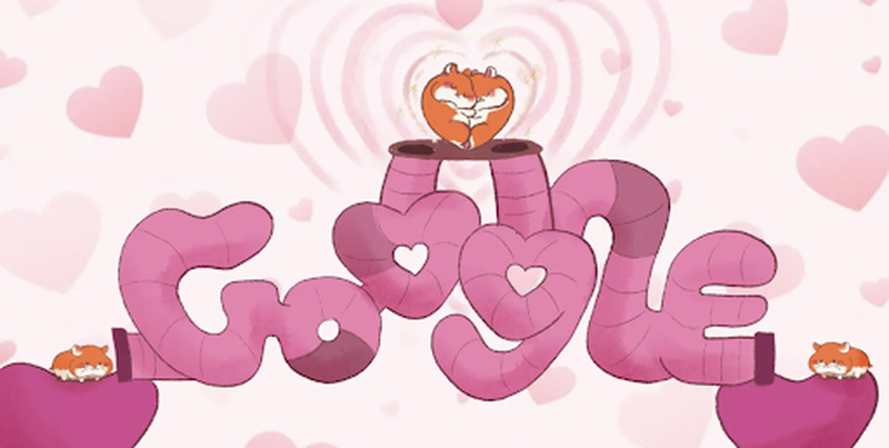 Google Doodle vinh danh Ngày lễ Tình nhân năm 2022 trên trang chủ Google Doodle vinh danh Ngày lễ Tình nhân năm 2022 trên trang chủ